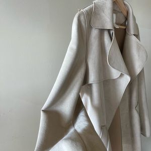 H&M Faux Suede beige/ cream/ tan color US 2